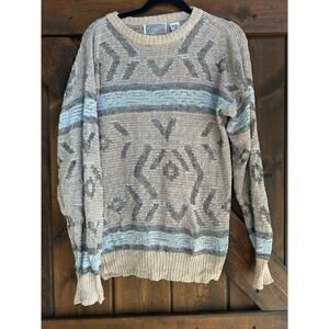 Vintage 1990s Method men’s medium geometric design sweater